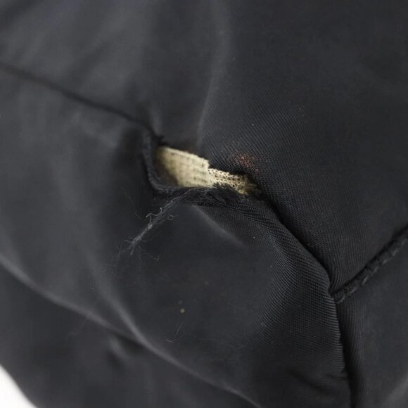 PRADA Tote Bag Nylon Black Silver Auth - Picture 9 of 15